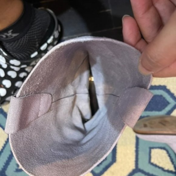 Vintage late 1990's / Y2K lavender / lilac suede western boots - Size 6 - Picture 14 of 16